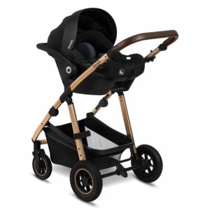 Poussette trio amber + nacelle + coque black onyx Lionelo