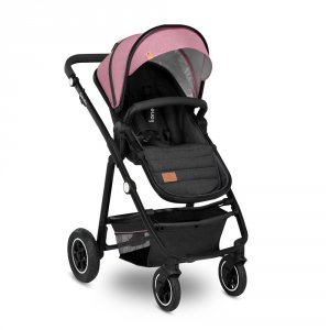 Poussette duo amber + nacelle pink Lionelo