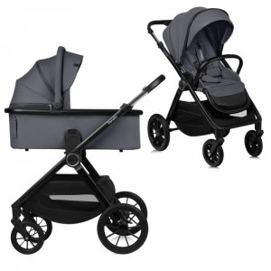 Poussette duo layla + nacelle grey stone Lionelo