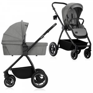 Poussette duo meril + nacelle grey stone Lionelo