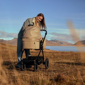 Poussette duo meril + nacelle beige sand Lionelo