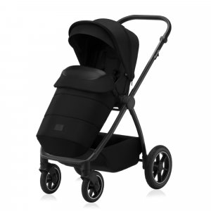 Poussette trio meril + nacelle + coque black onyx Lionelo
