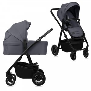 Poussette duo amber + nacelle grey graphite Lionelo