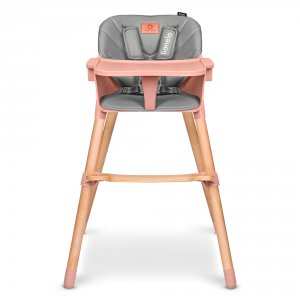 Chaise haute évolutive koen pink rose Lionelo