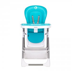 Chaise haute linn plus turquoise Lionelo