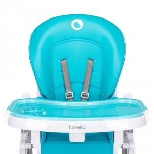 Chaise haute linn plus turquoise Lionelo