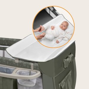 Lit évolutif sven plus - beige olive Lionelo