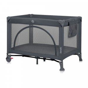 Lit parapluie bébé laura compact 2 en 1 grey concrete Lionelo