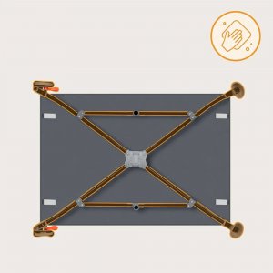 Lit parapluie bébé laura compact 2 en 1 grey concrete Lionelo