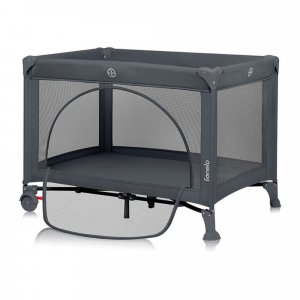 Lit parapluie bébé laura compact 2 en 1 grey concrete Lionelo