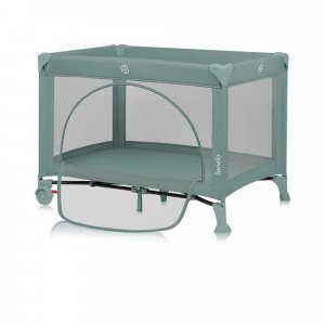 Lit parapluie bébé laura compact 2 en 1 green sage Lionelo