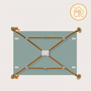 Lit parapluie bébé laura compact 2 en 1 green sage Lionelo