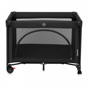 Lit parapluie bébé laura compact 2 en 1 black carbon Lionelo