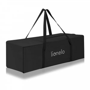 Lit parapluie bébé laura compact 2 en 1 black carbon Lionelo