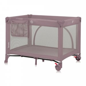 Lit parapluie bébé laura compact 2 en 1 pink nude Lionelo