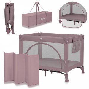 Lit parapluie bébé laura compact 2 en 1 pink nude Lionelo