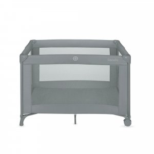 Lit parapluie bébé amelie compact avec matelas grey concrete Lionelo