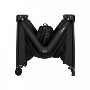Lit parapluie bébé amelie compact avec matelas black carbon Lionelo