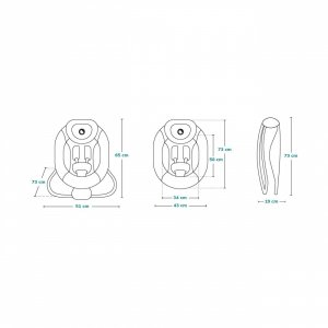 Balancelle pascal grey dove Lionelo