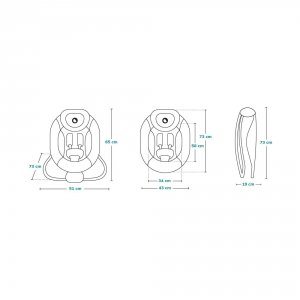 Balancelle pascal grey scandi Lionelo