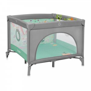 Parc bébé mille plus 100x100 cm pliable avec matelas grey green Lionelo