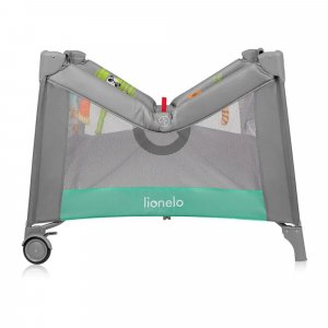 Parc bébé mille plus 100x100 cm pliable avec matelas grey green Lionelo