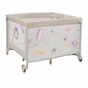 Parc bébé mille plus 100x100 cm pliable avec matelas grey beige Lionelo