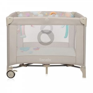 Parc bébé mille plus 100x100 cm pliable avec matelas grey beige Lionelo