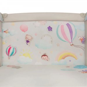 Parc bébé mille plus 100x100 cm pliable avec matelas grey beige Lionelo