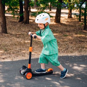 Trottinette enfant timmy - orange black Lionelo