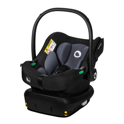 Le siège-auto astrid i-size set black grey avec base isofix