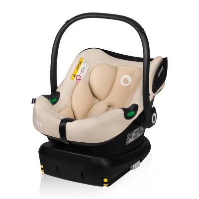 Le siège-auto astrid i-size set beige sand avec base isofix