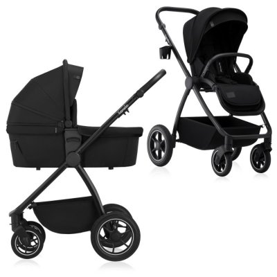 Poussette duo meril + nacelle black onyx