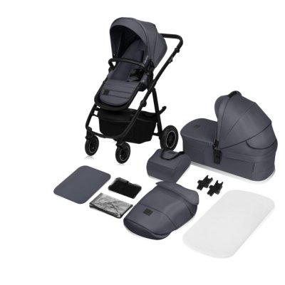 Poussette duo amber + nacelle grey graphite