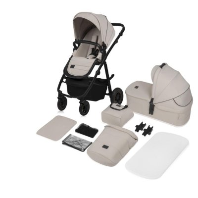 Poussette duo amber + nacelle beige sand