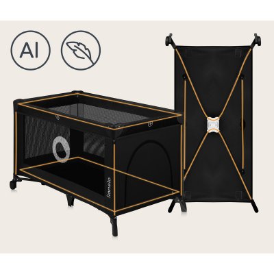 Lit parapluie bébé stefi - black carbon