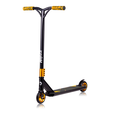 Trottinette enfant whizz - black carbon yellow