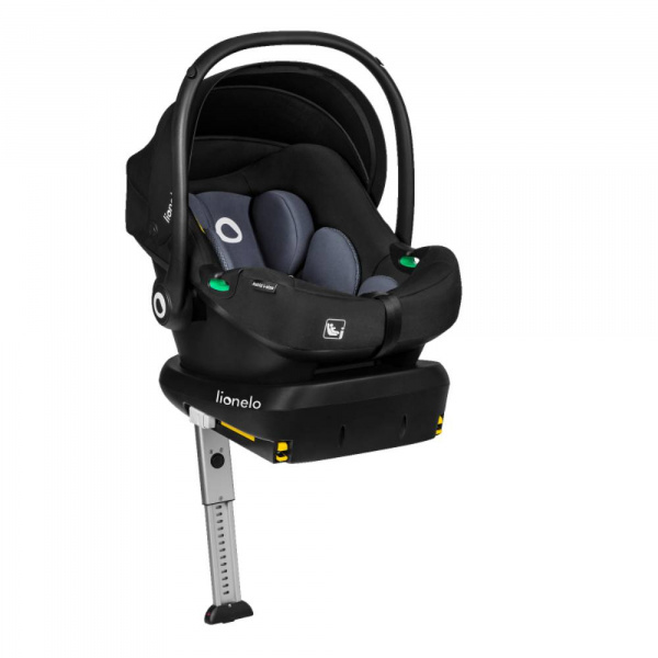Le siège-auto astrid i-size set black grey avec base isofix Lionelo