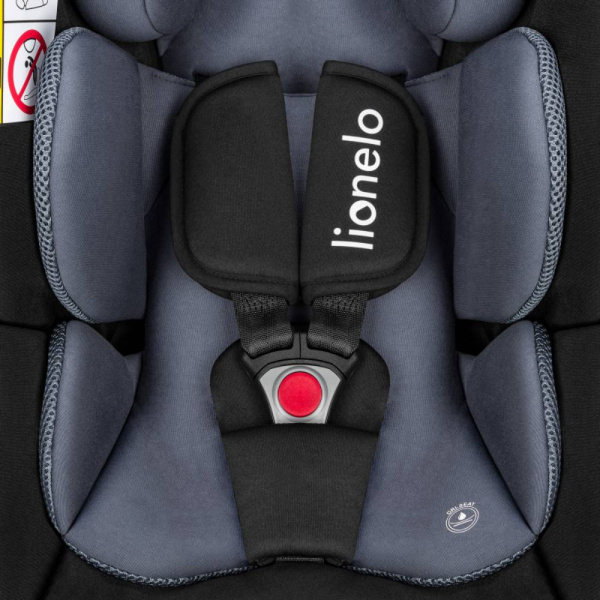 Le siège-auto astrid i-size set black grey avec base isofix Lionelo
