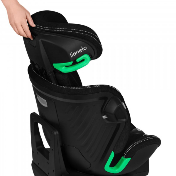 Siège-auto bébé i-size harmony black carbon bamboo Lionelo