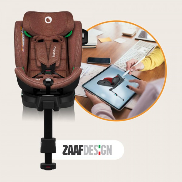 Siège-auto bébé i-size harmony red brick bamboo Lionelo