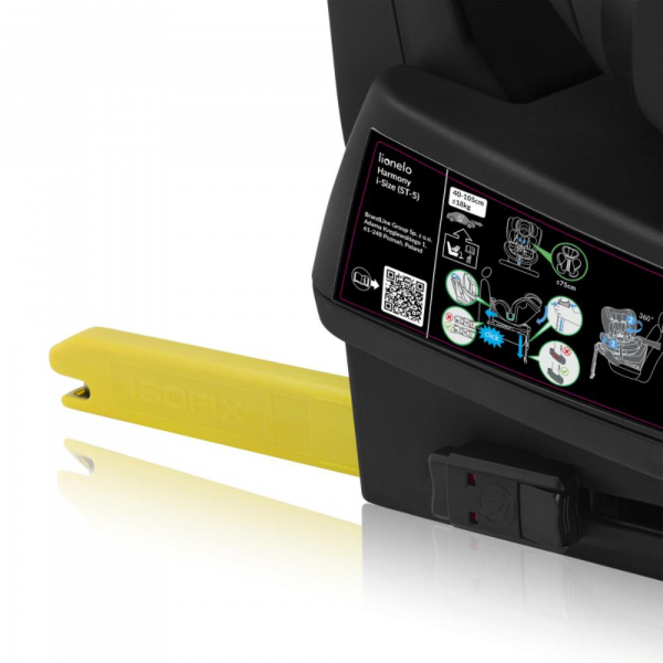 Siège-auto bébé i-size harmony green olive leather Lionelo