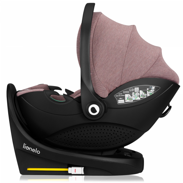 Siège-auto bébé moxie i-size set pink mauve Lionelo