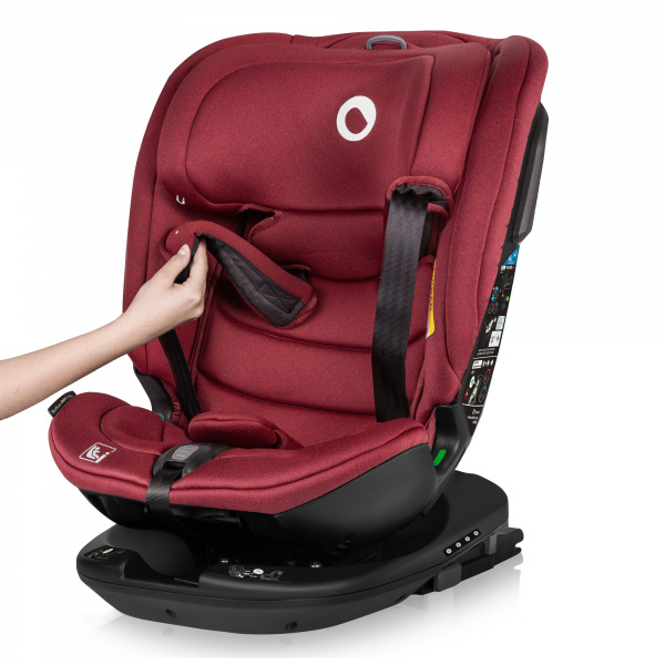 Siège-auto bébé bastiaan rwf i-size rouge burgundy Lionelo