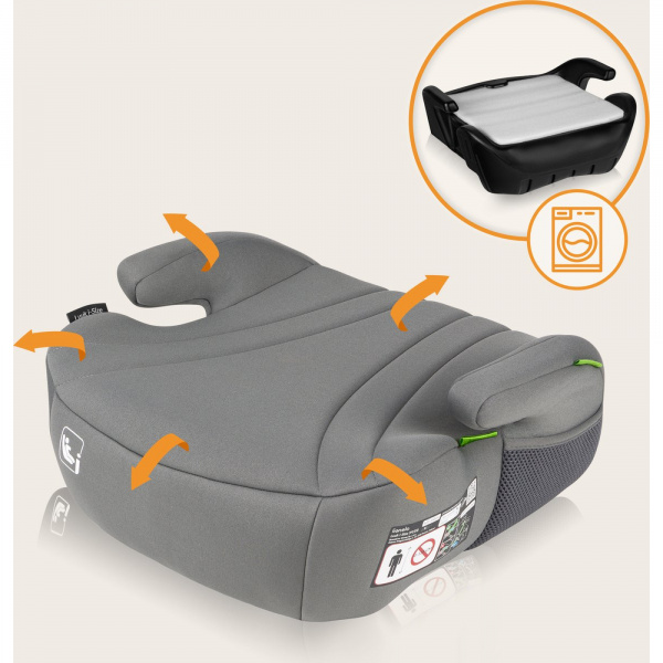 Réhausseur luuk i-size - grey Lionelo