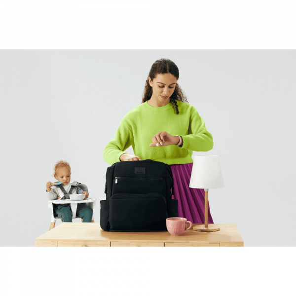 Sac à dos à langer cube black Lionelo