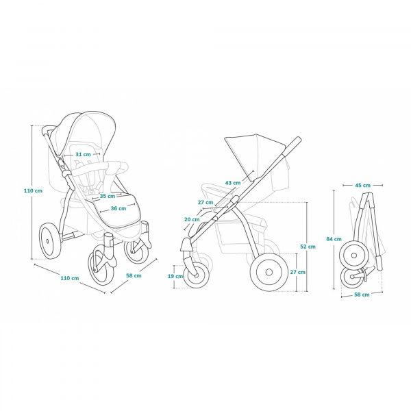 Poussette annet plus dreamin Lionelo