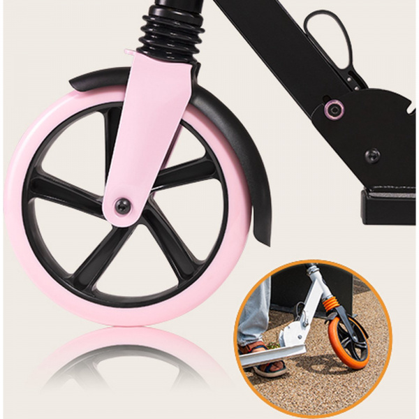 Trottinette luca - black carbon pink Lionelo