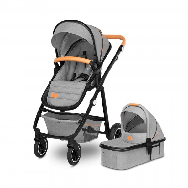 Poussette duo amber + nacelle grey stone Lionelo