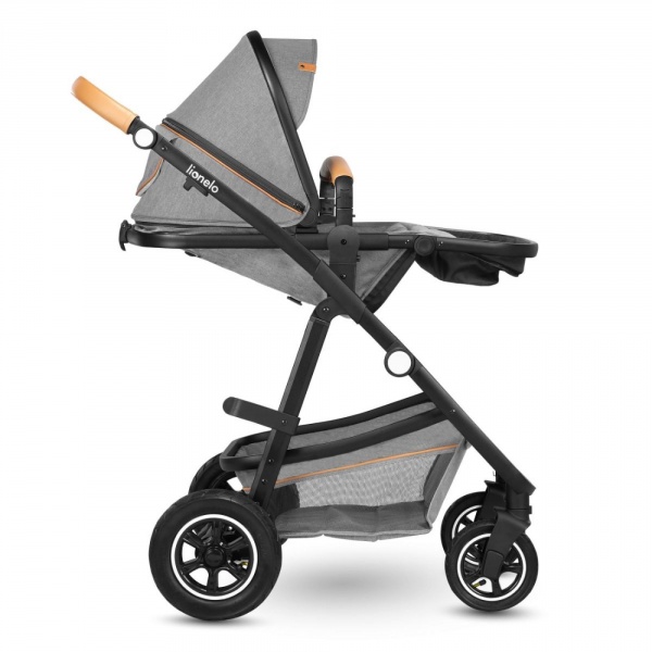 Poussette duo amber + nacelle grey stone Lionelo
